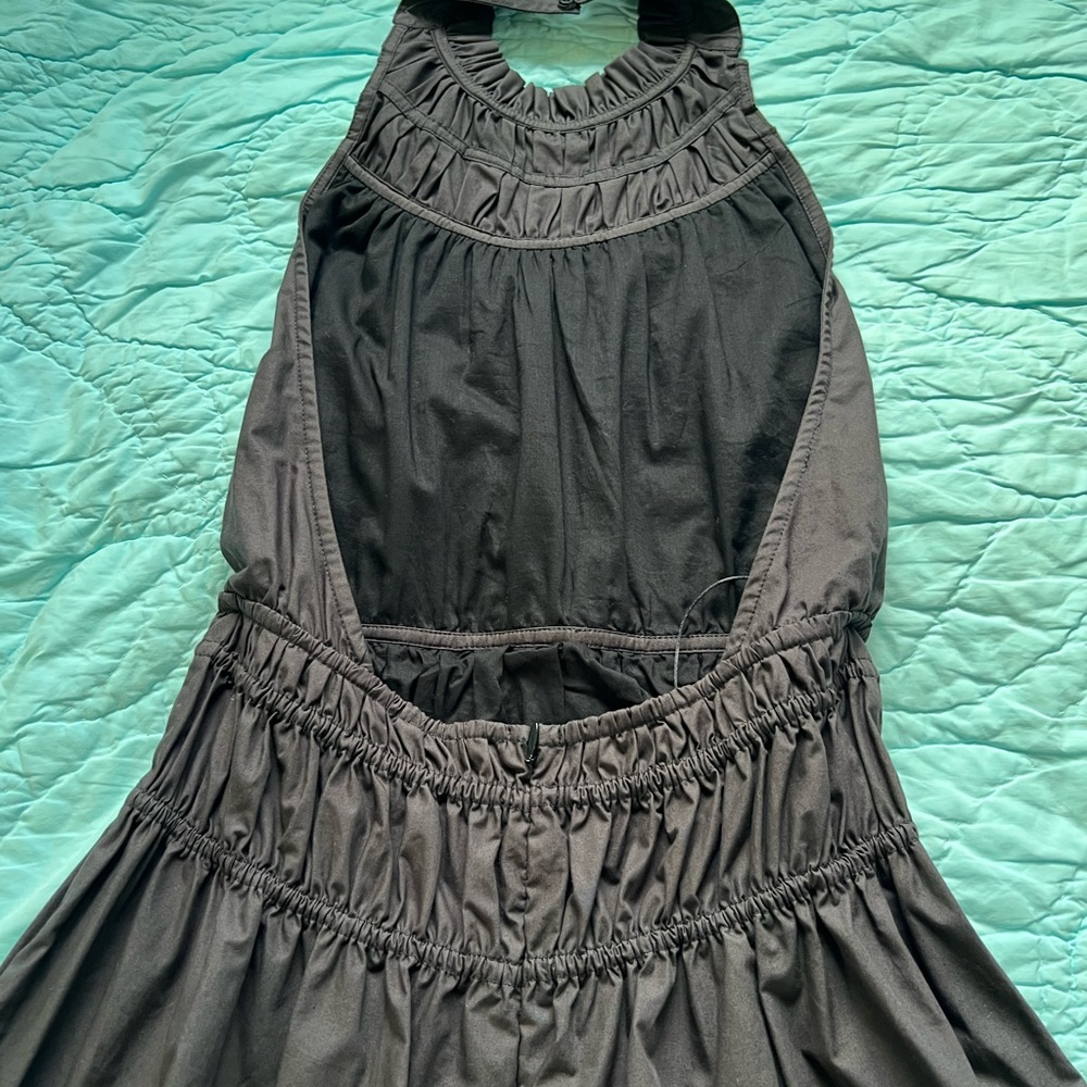 Magali Pascal Elegant Black/Gray Halter Backless Tiered Maxi Dress. Size S. NWT. - Picture 5 of 8